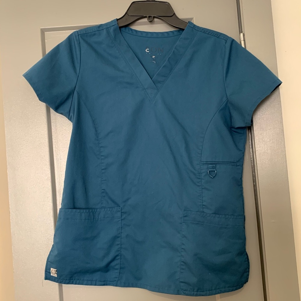 Eon blue scrub set size small